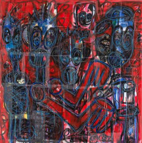 ArtChart | Untitled by Aboudia (Abdoulaye Diarrassouba)