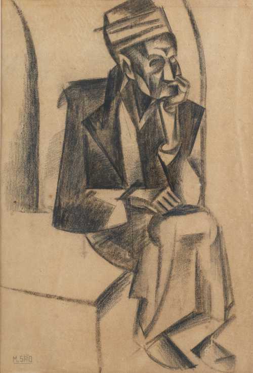 ArtChart | Vieux cheikh assis (Old Sheikh Seated) by Mahmoud Said