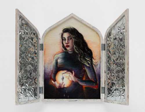 آرتچارت | نور مرطوب در نیمه شب (پرتره هنرمند) از مهسا مرسی