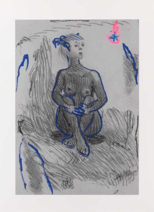 ArtChart | Seated Nude by Farghali Abdel Hafiz