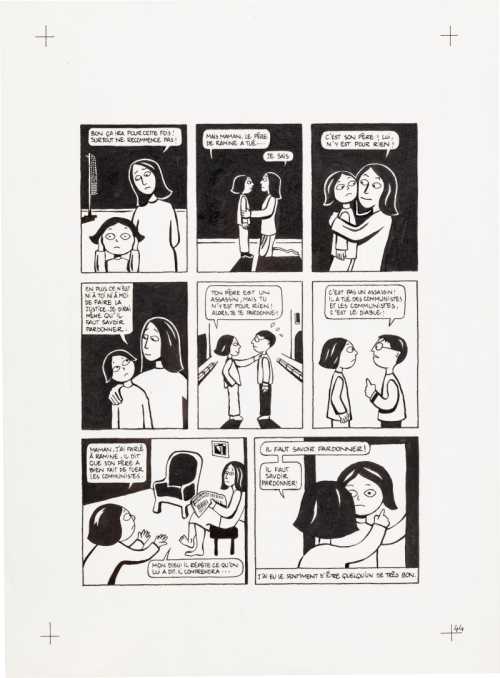 ArtChart | Persepolis (Original Book Art, page 44) by Marjane Satrapi