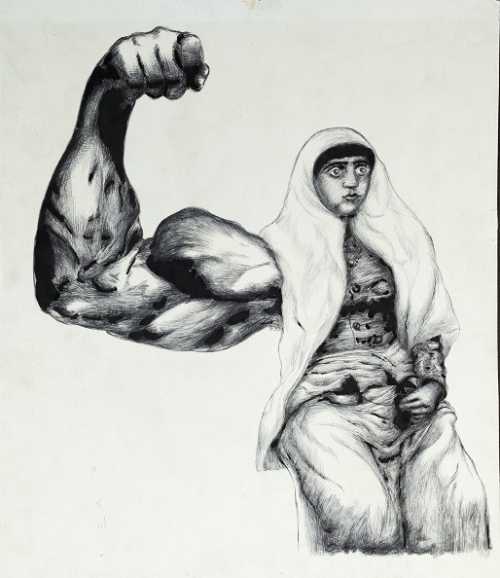 ArtChart | Qajar Woman by Ardeshir Mohasses