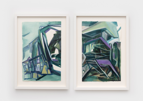 ArtChart | Green Homes #1 & #2 by Zahra Nazari