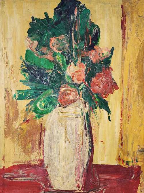 ArtChart | Still Life with Flowers in a Vase by Manoucher Yektai