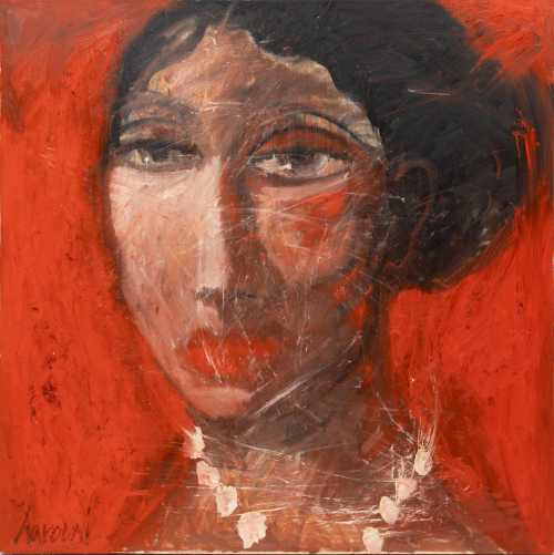 آرتچارت | زن قرمزپوش از دیوید هارونی