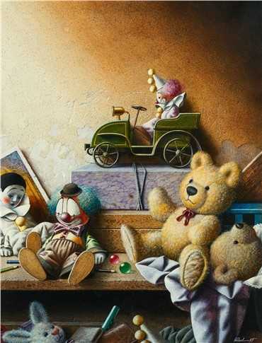 ArtChart | Still Life with Clown and Teddy by Wahed Khakdan