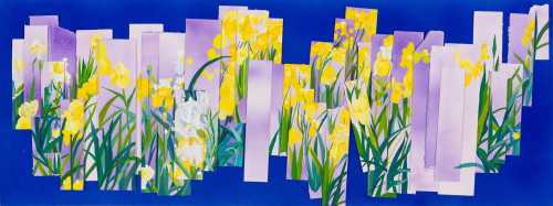 ArtChart | The Wind Was Blowing Among the Irises During the Blue Hour by Mozhan Yaghobi