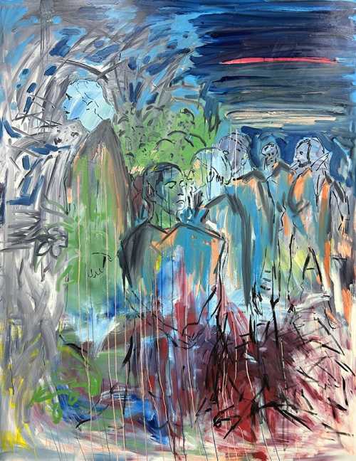 آرتچارت | دختری میان جمعیت از دنیا ح. عالی‌پور