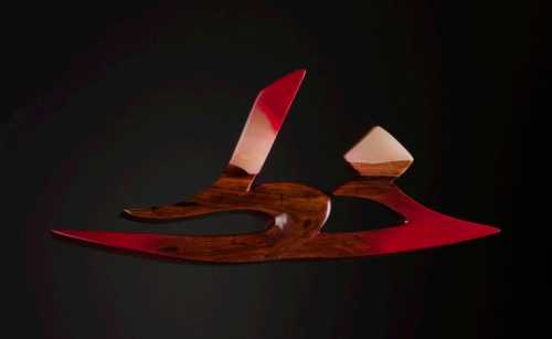 ArtChart | Stone/Red line wood by Fatak Mousavi