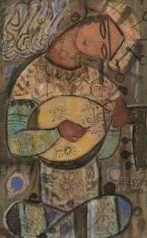 ArtChart | Untitled (The Lute Player) by Nasser Ovissi