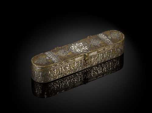 ArtChart | A fine Khurasan silver-inlaid brass penbox, Persia, circa 1200 by Unknown Artist