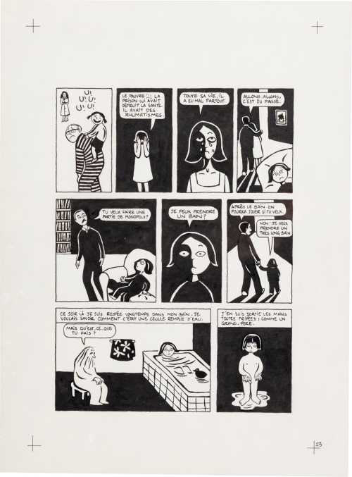 ArtChart | Persepolis (Original Book Art, page 23) by Marjane Satrapi