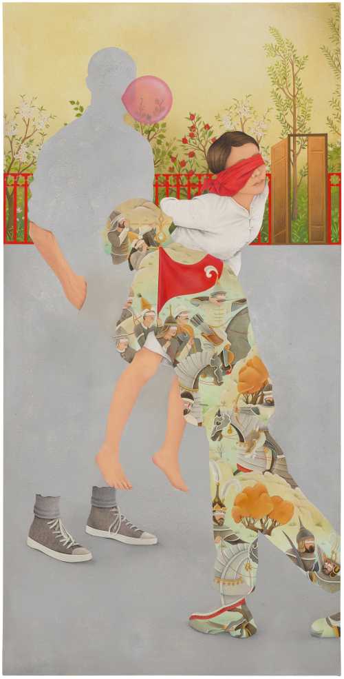 آرتچارت | دیوار سیمانی از ارغوان خسروی