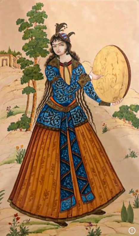 ArtChart | Qajar girl by Mohammad Ali Zaviyeh