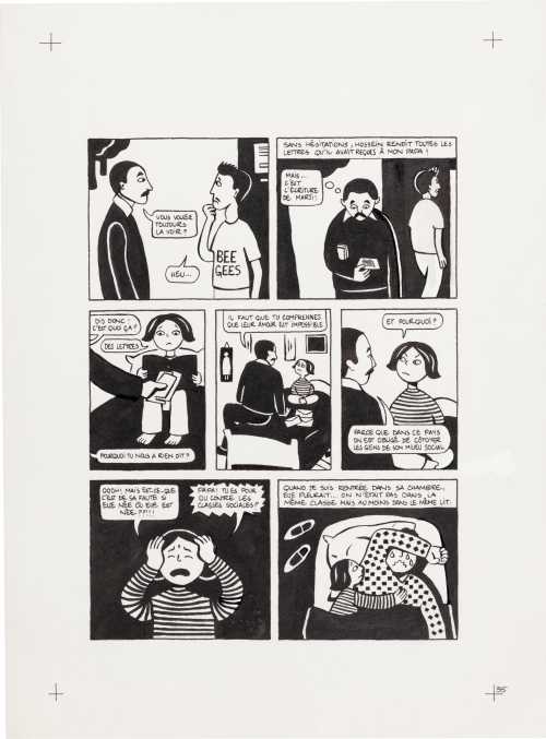 ArtChart | Persepolis (Original Book Art, page 35) by Marjane Satrapi