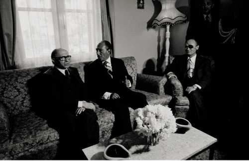 ArtChart | Menachem Begin, Anwar Al Sadat, & Moshe Dayan, Jerusalem by Shahrokh Hatami