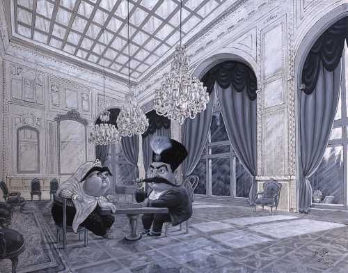 ArtChart | Sultan and Sugli in The Mirror Hall by Bozorgmehr Hosseinpoor