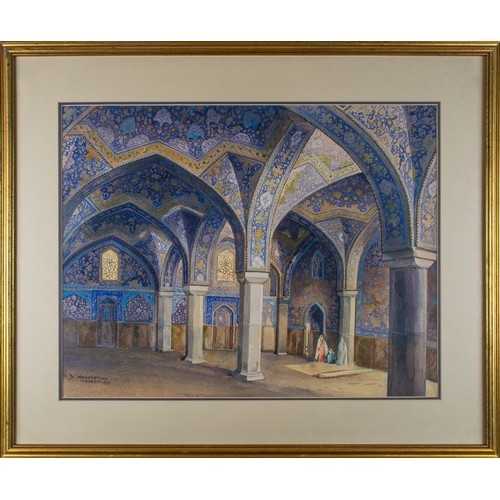 ArtChart | The Interior of the Great Mosque at Isfahan by Yervand Nehapetian