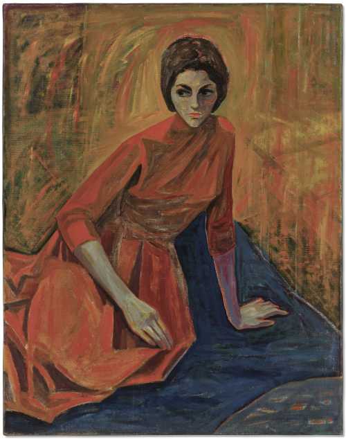 ArtChart | Portrait of Basima Al Bahrani by Mahmoud Sabri