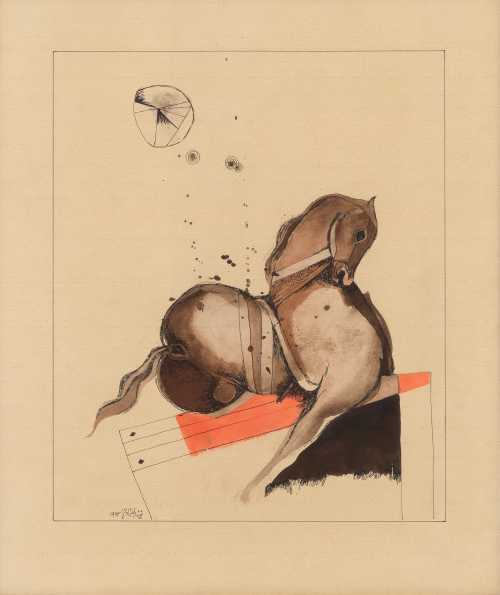 ArtChart | Horse by Dia Azzawi