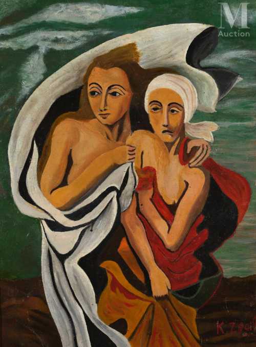 ArtChart | The Draped Couple by Khalil Zghaib