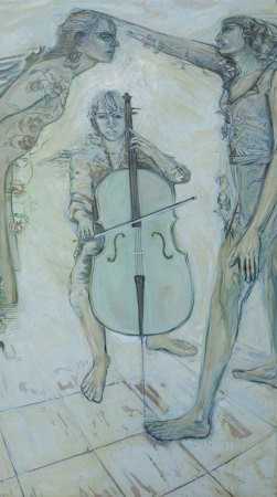 ArtChart | Three Figures - Music, Sculpture, Poetry by Fereshteh Yaminisharif