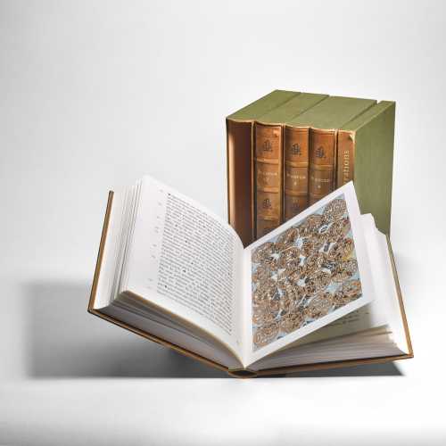 ArtChart | The Qur'an Vol. 1-4 with Additional Illustrations by Hossein Zenderoudi created on 1972 ArtChart | The Qur'an Vol. 1-4 with Additional Illustrations by Hossein Zenderoudi