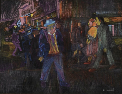 ArtChart | Paris, passants dans la rue by Farid Aouad