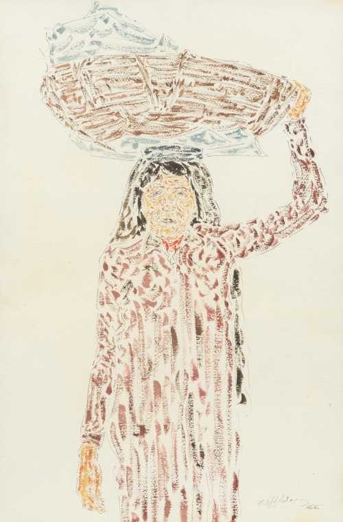 ArtChart | Standing Fellaha by Inji Aflatoun