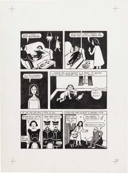 ArtChart | Persepolis (Original Book Art, page 22) by Marjane Satrapi