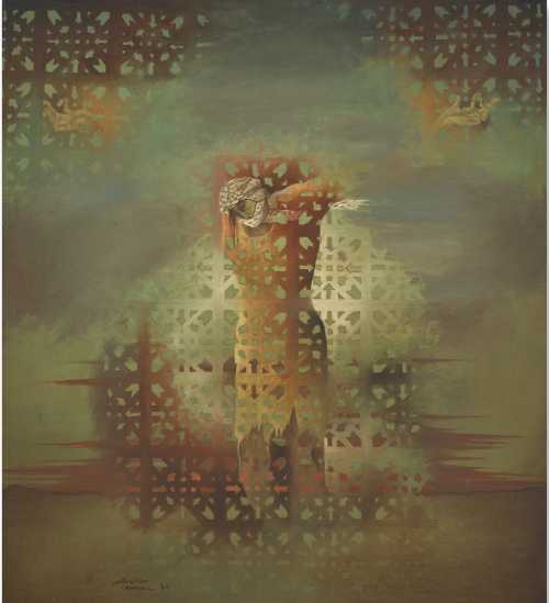 ArtChart | Crucified by Sliman Mansour