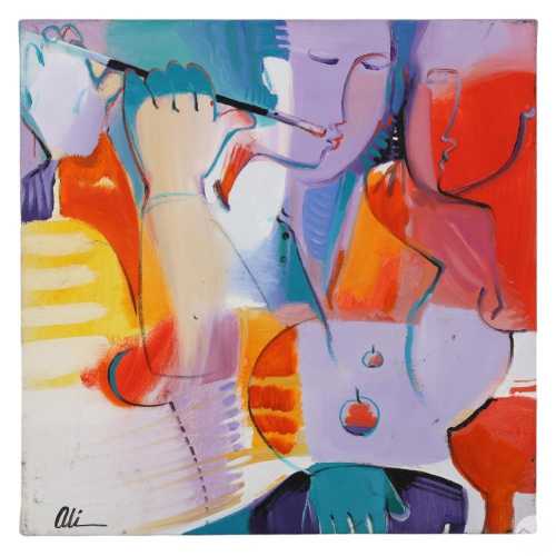 ArtChart | Modern Abstract Figural Painting by Ali Golkar