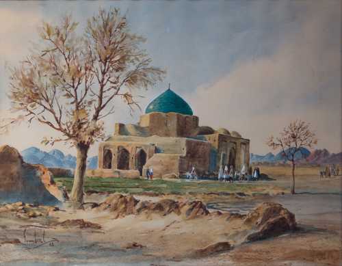 ArtChart | Watercolour Mosque by Sombat Der Kiureghian