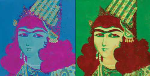 ArtChart | Untitled from the Qajari’s Pop Art series by Kambiz Derambakhsh