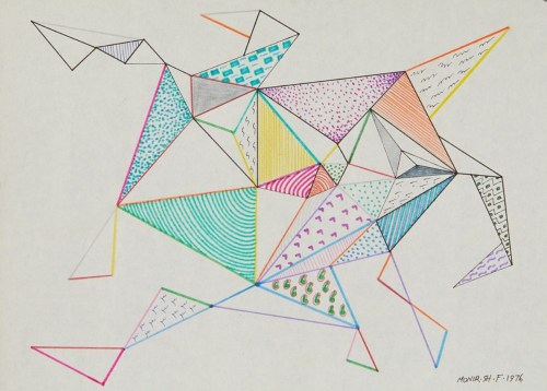 ArtChart | Drawing Triangles by Mounir Farmanfarmaian