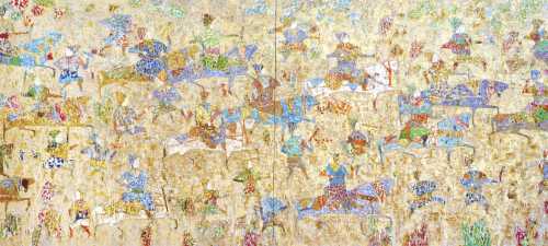 ArtChart | One Golden Winter Hunt by Reza Derakhshani