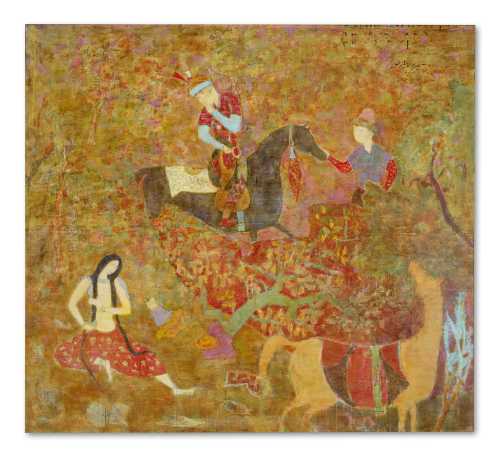 آرتچارت | صحنه‌ای از «خسرو و شیرین» از رضا درخشانی