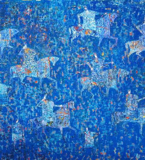 ArtChart | Blue Morning Hunt by Reza Derakhshani